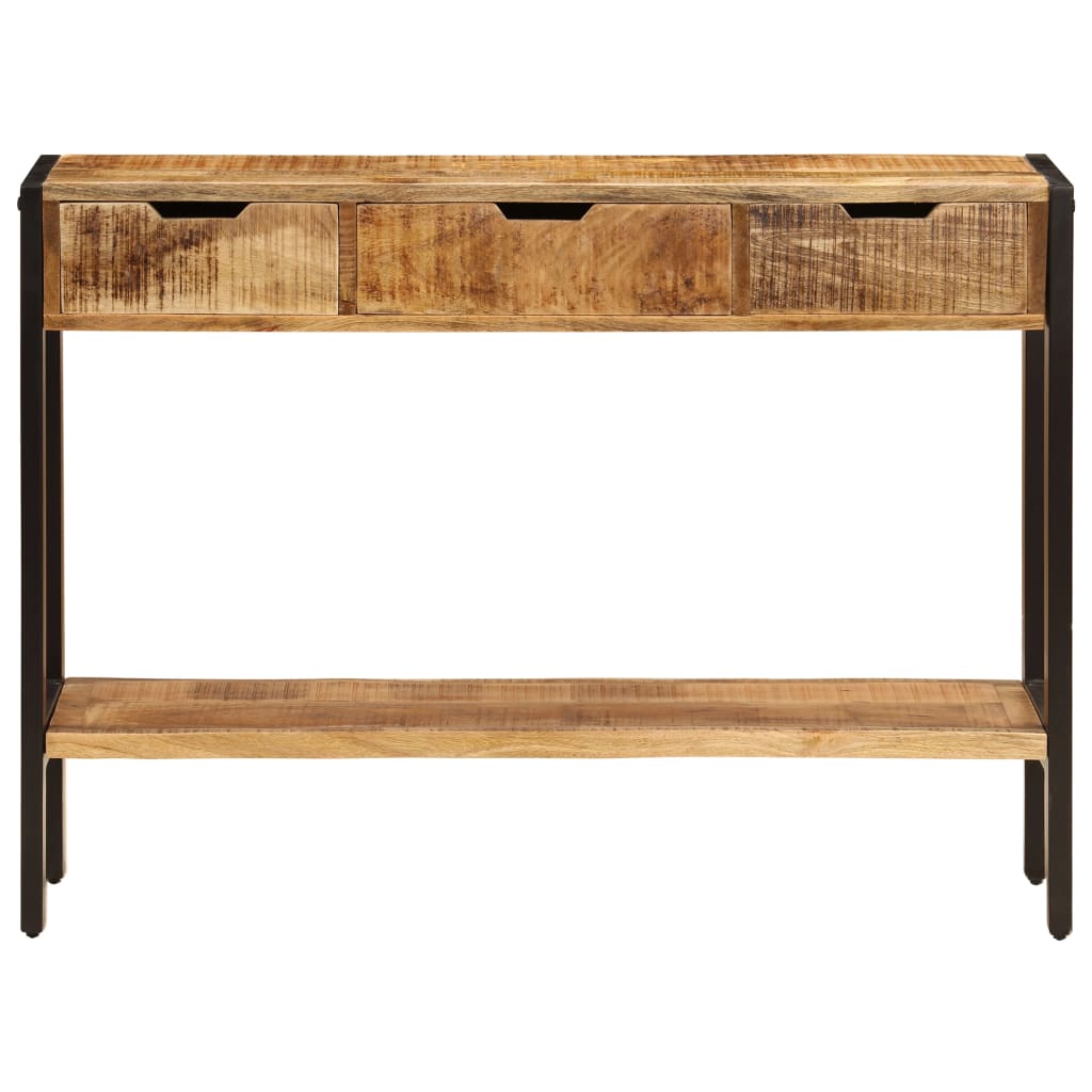 Buffet avec 3 tiroirs 110x35x75 cm Bois de manguier massif - XIOS