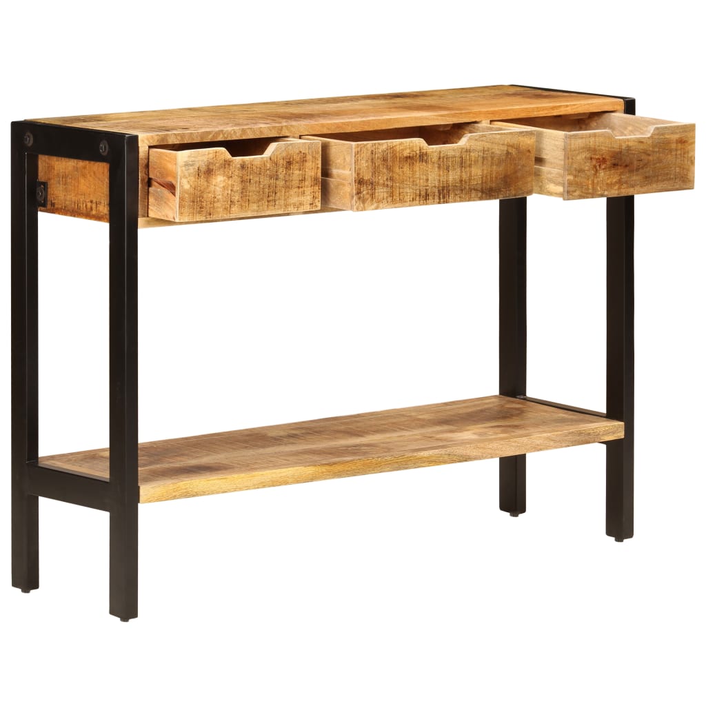 Buffet avec 3 tiroirs 110x35x75 cm Bois de manguier massif - XIOS