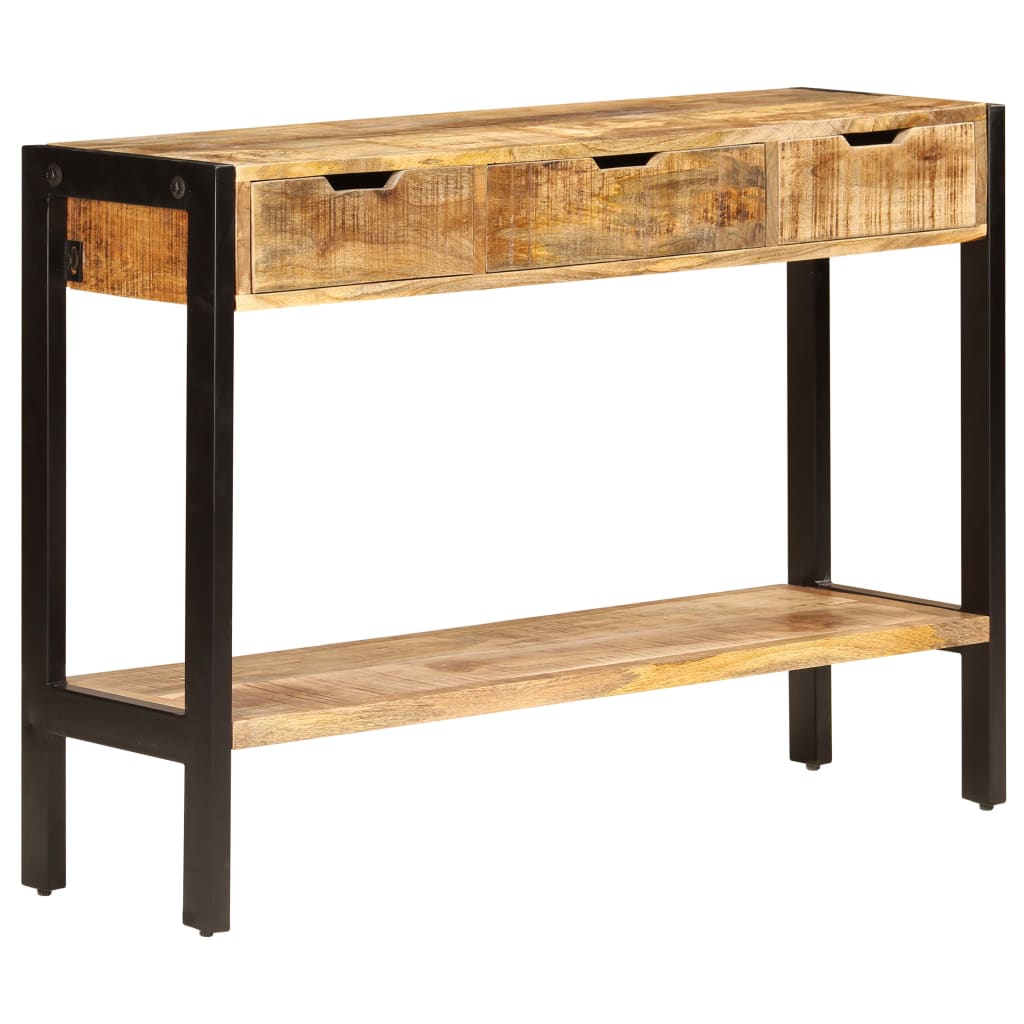 Buffet avec 3 tiroirs 110x35x75 cm Bois de manguier massif - XIOS