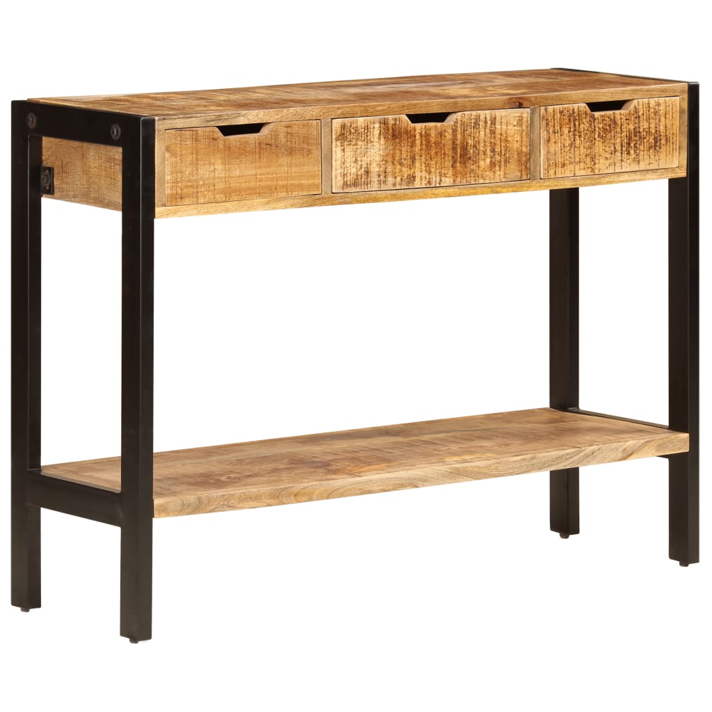 Buffet avec 3 tiroirs 110x35x75 cm Bois de manguier massif - XIOS