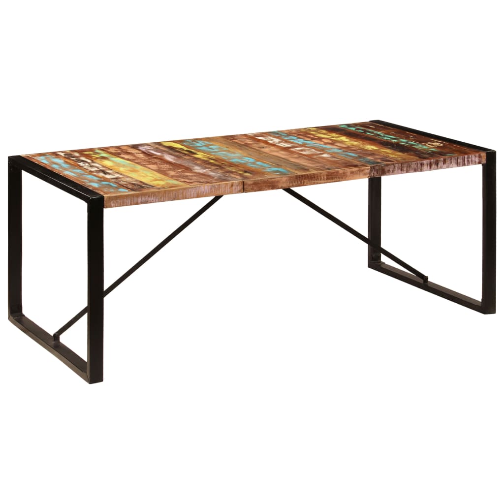 Table à dîner 200x100x75 cm Bois de récupération solide - XIOS