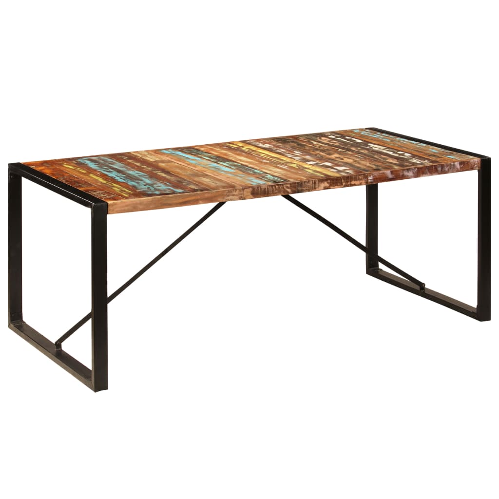 Table à dîner 200x100x75 cm Bois de récupération solide - XIOS