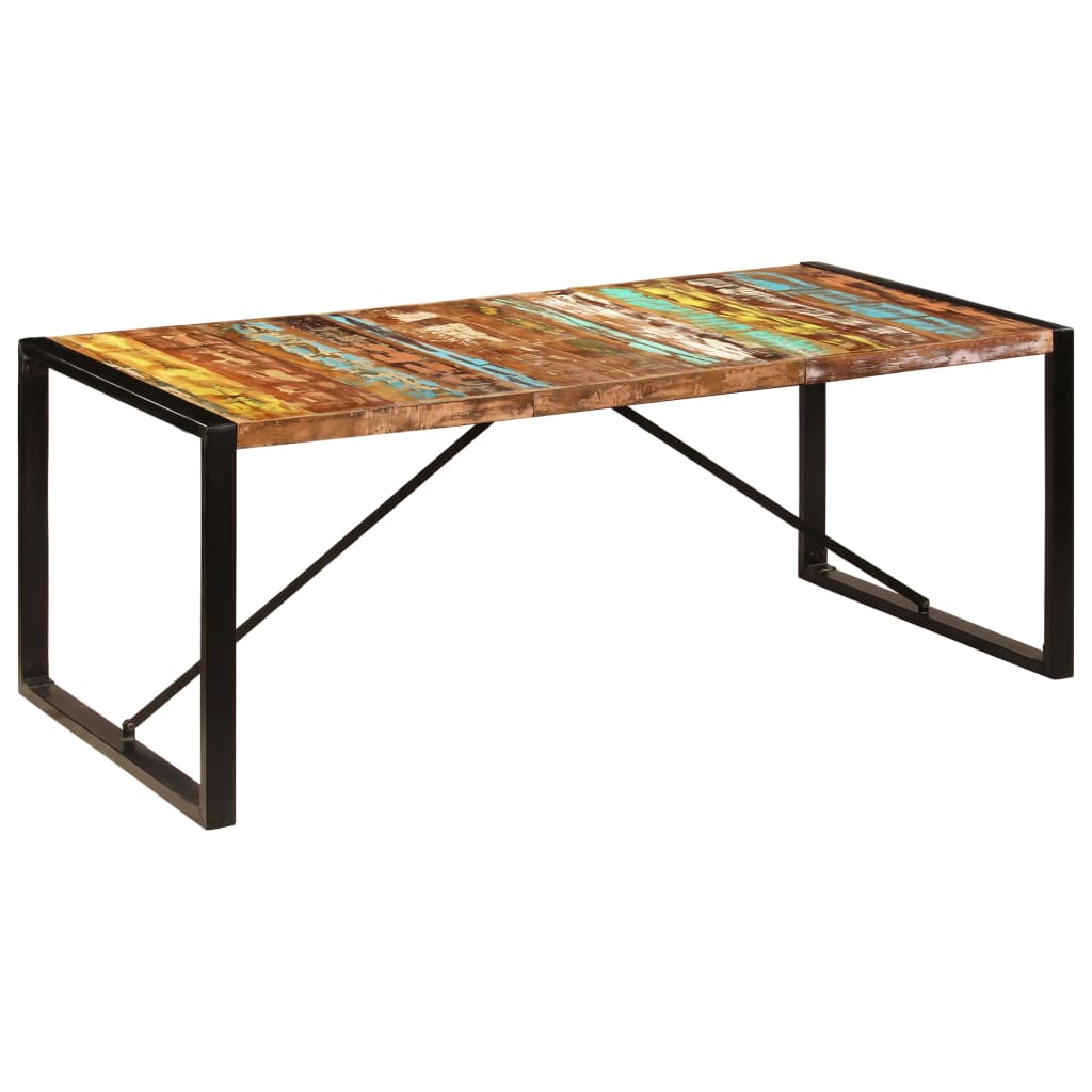 Table à dîner 200x100x75 cm Bois de récupération solide - XIOS