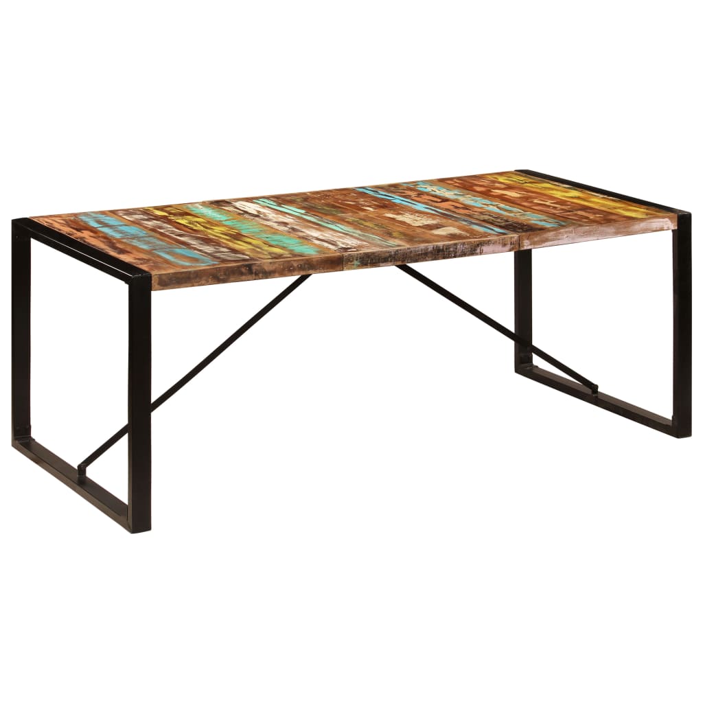 Table à dîner 200x100x75 cm Bois de récupération solide - XIOS
