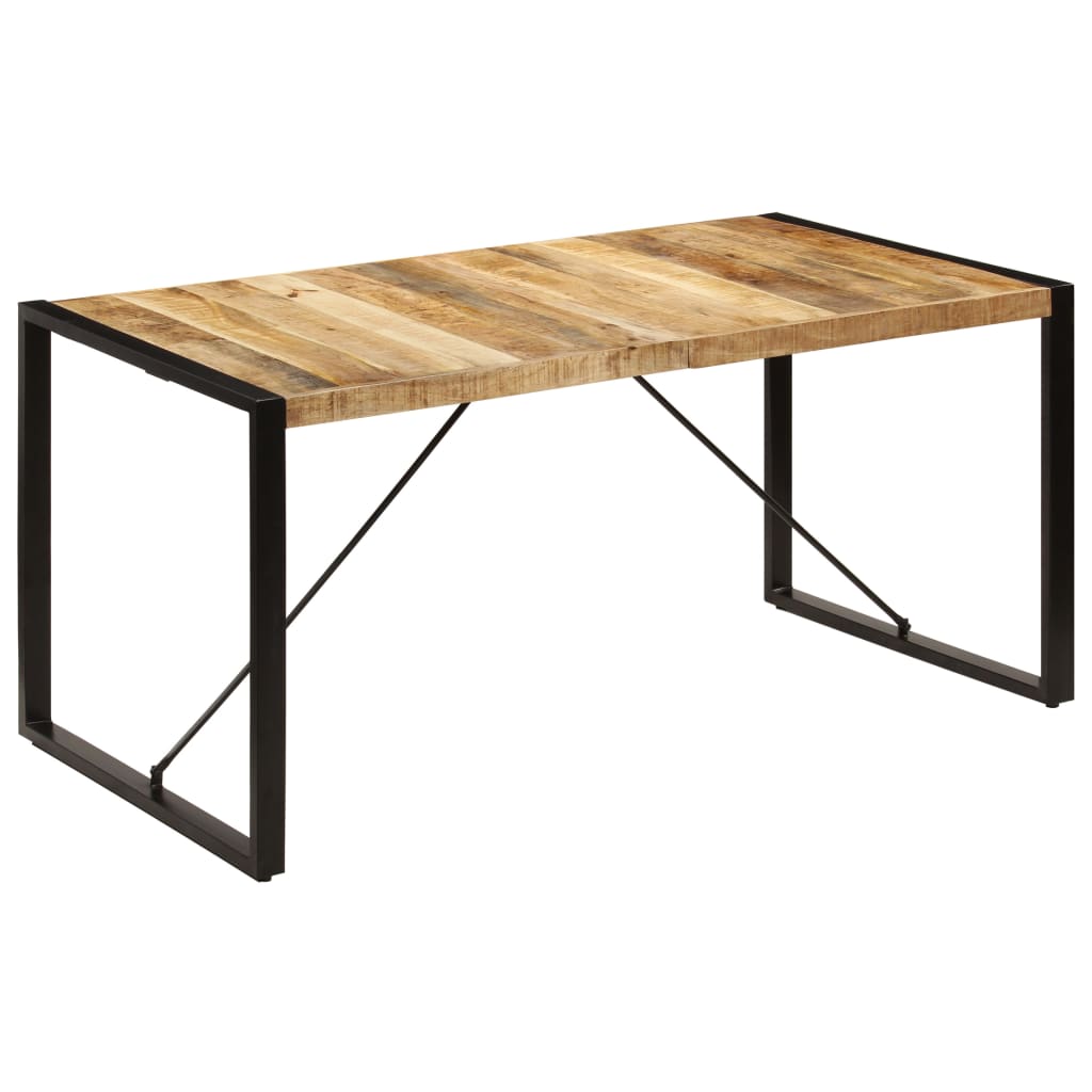 Table à manger 160x80x75 cm bois de manguier massif - XIOS
