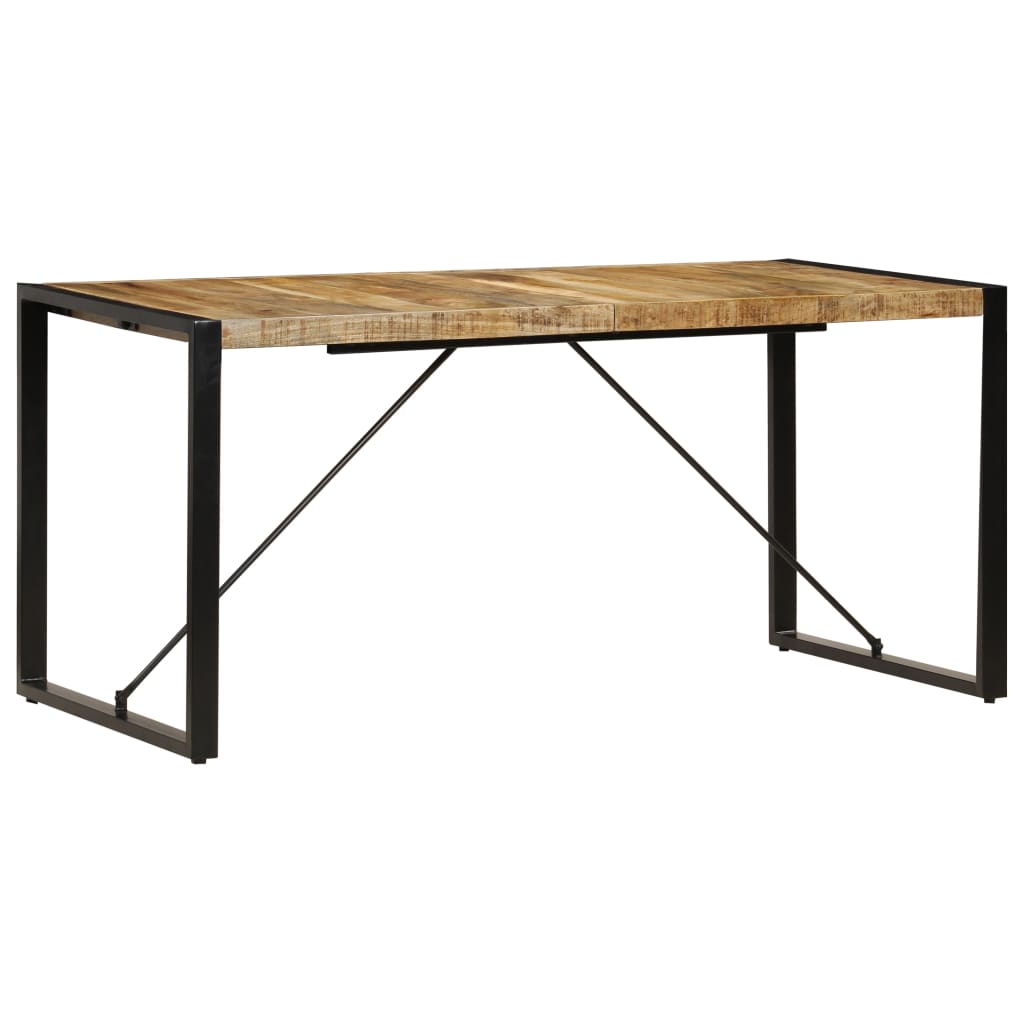 Table à manger 160x80x75 cm bois de manguier massif - XIOS