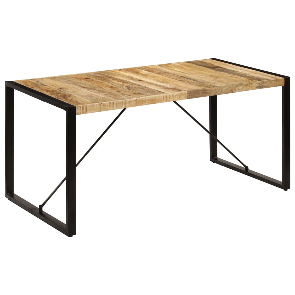 Table à manger 160x80x75 cm bois de manguier massif - XIOS