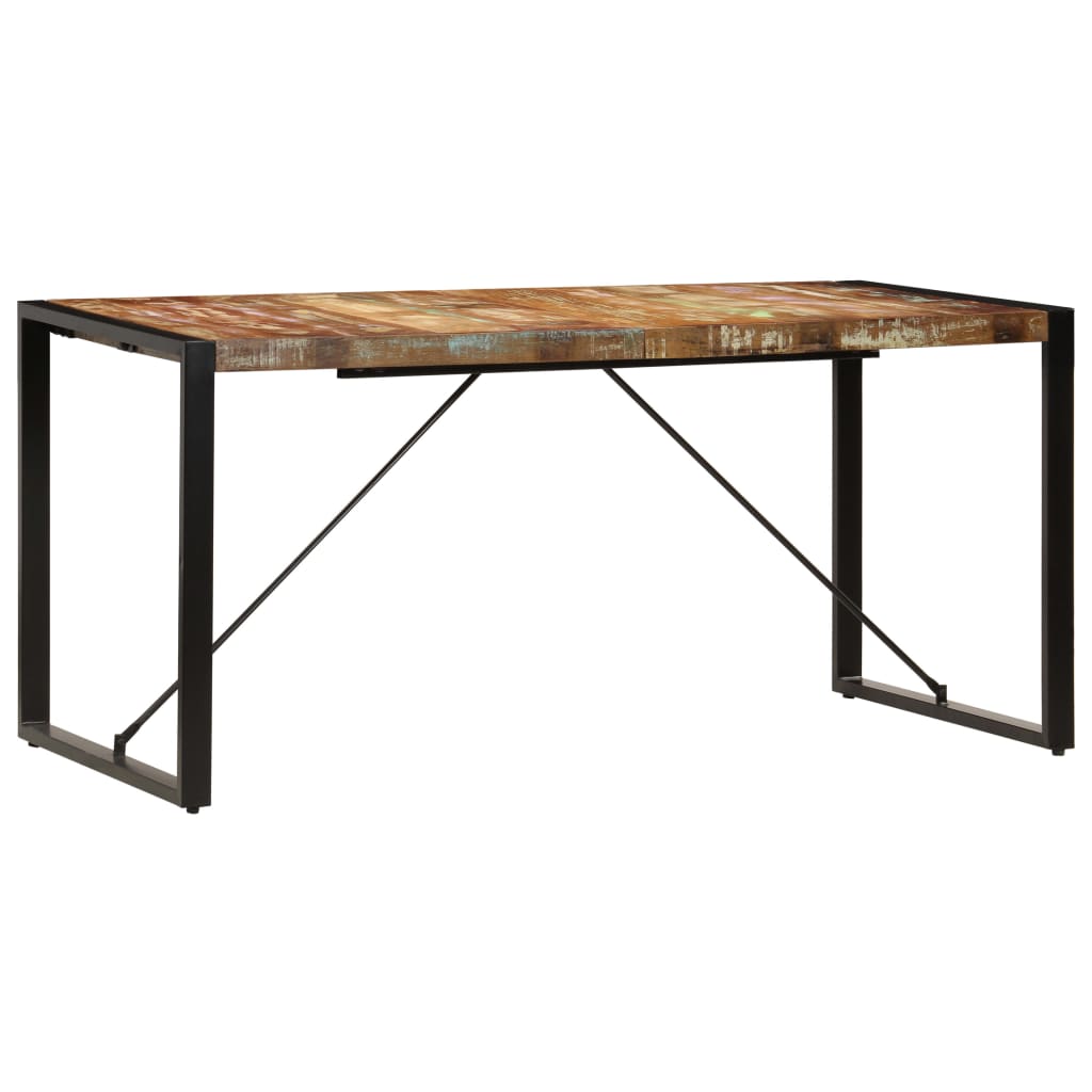Table à manger 160x80x75 cm Bois de récupération massif