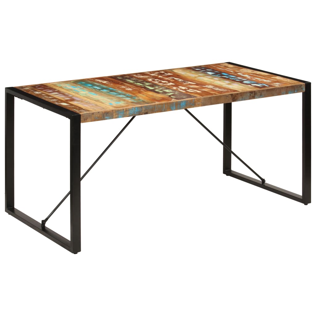 Table à manger 160x80x75 cm Bois de récupération massif