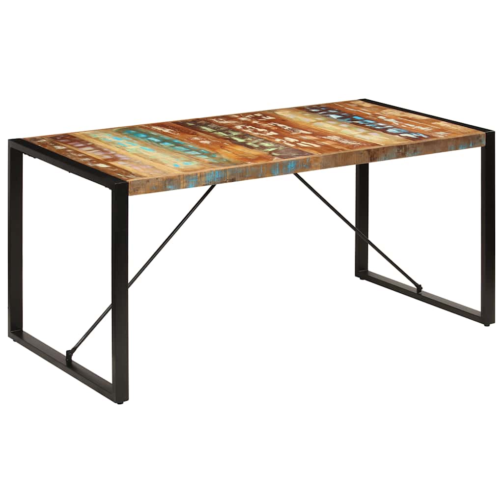 Table à manger 160x80x75 cm Bois de récupération massif