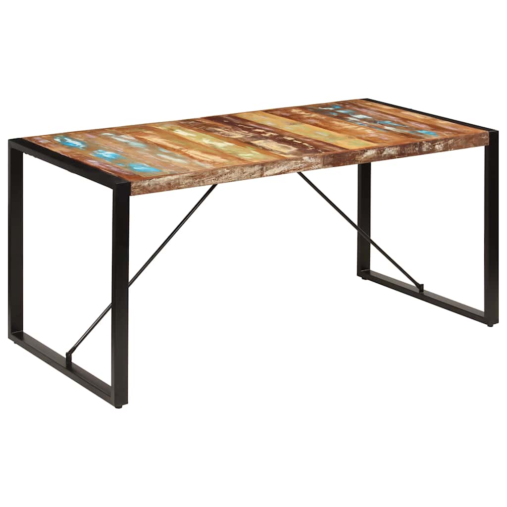 Table à manger 160x80x75 cm Bois de récupération massif