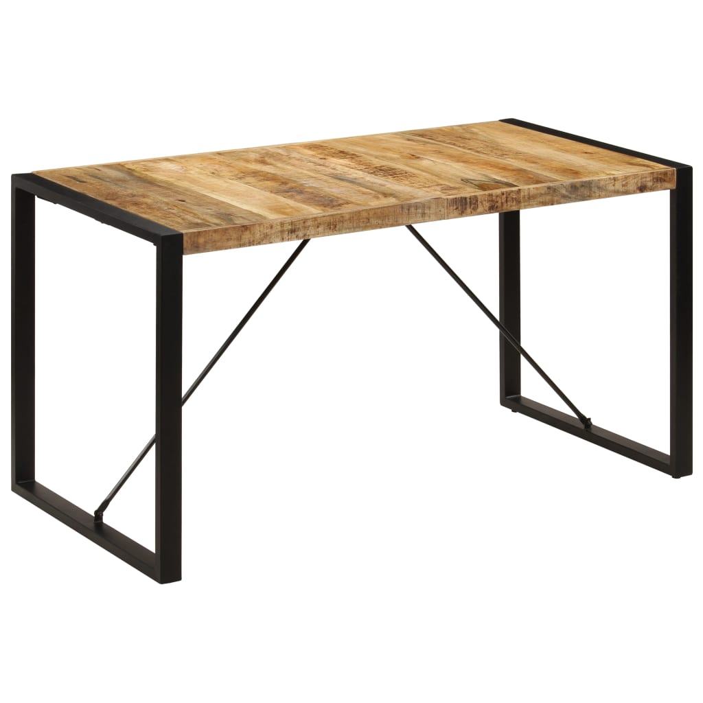Table à manger 140x70x75 cm Bois de manguier massif - XIOS