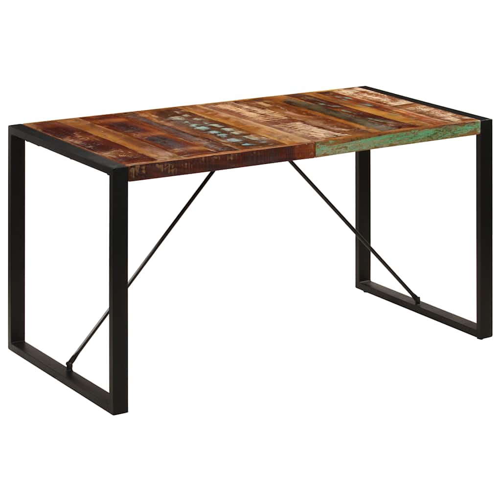 Table à manger 140x70x75 cm Bois de récupération massif - XIOS