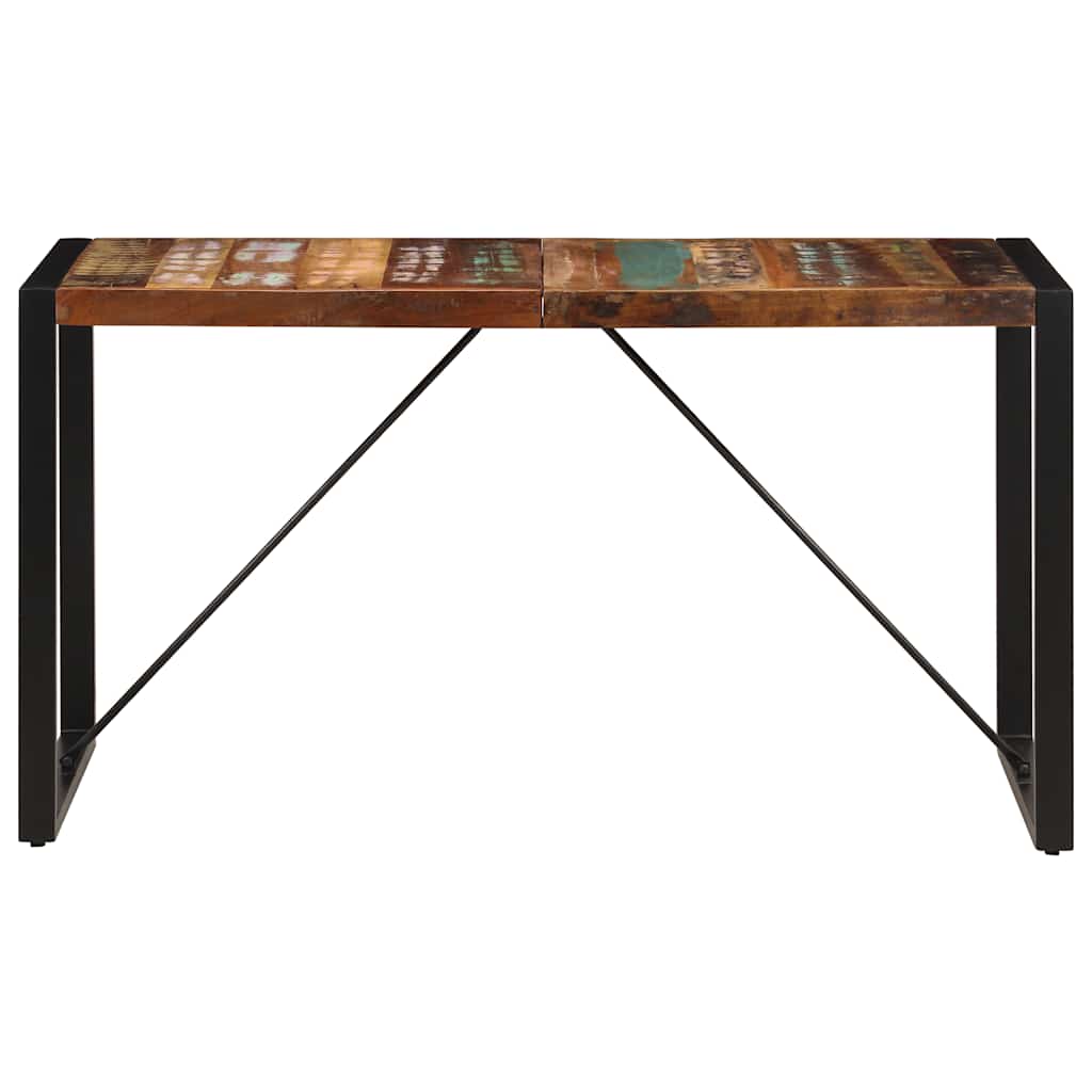 Table à manger 140x70x75 cm Bois de récupération massif - XIOS