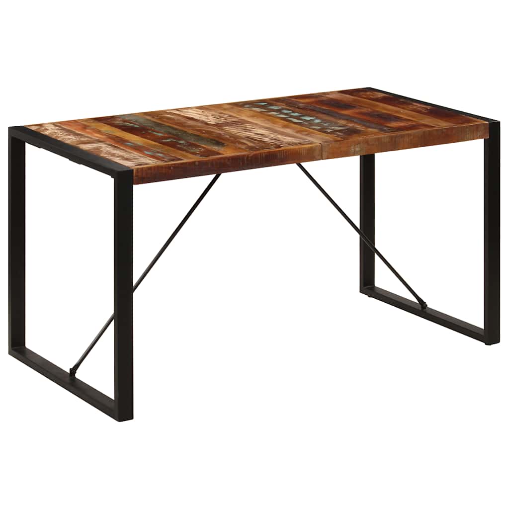 Table à manger 140x70x75 cm Bois de récupération massif - XIOS