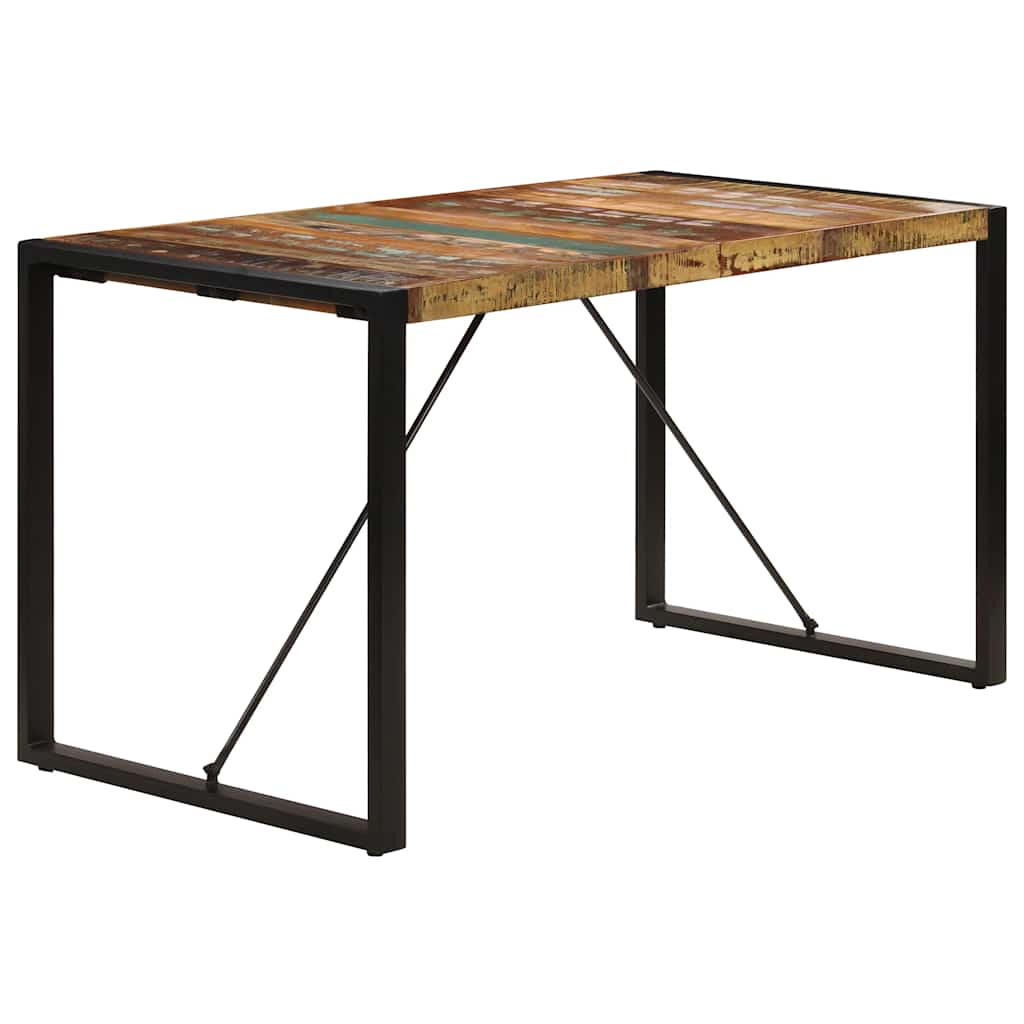 Table à manger 140x70x75 cm Bois de récupération massif - XIOS
