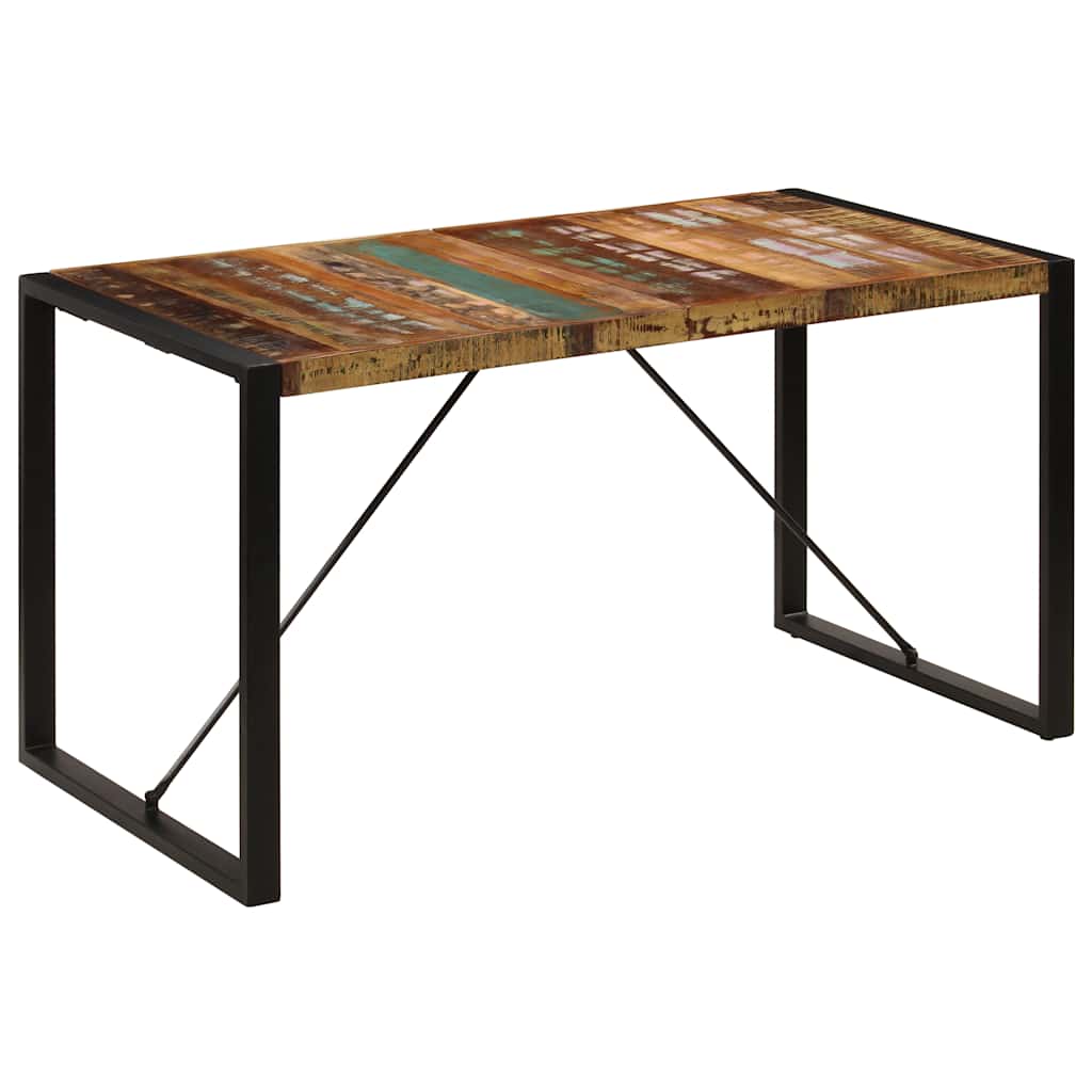 Table à manger 140x70x75 cm Bois de récupération massif - XIOS