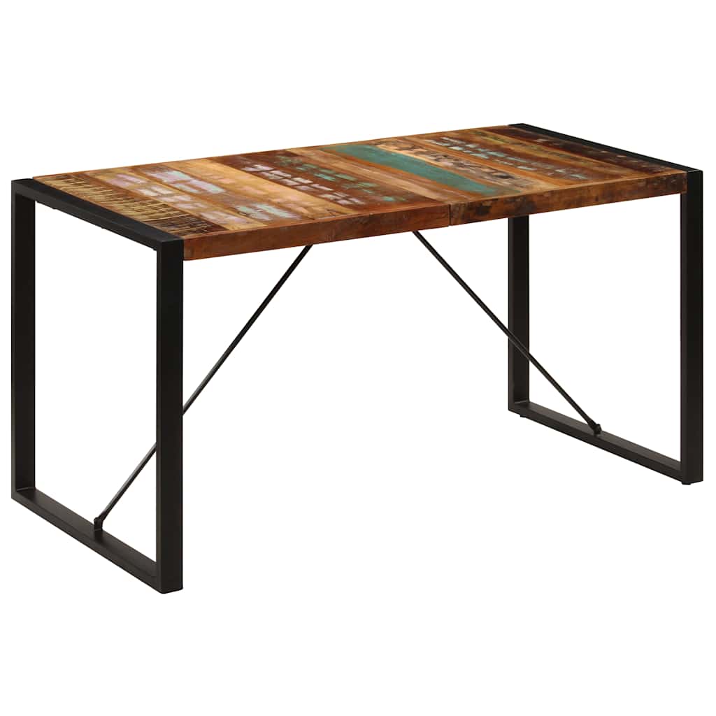 Table à manger 140x70x75 cm Bois de récupération massif - XIOS
