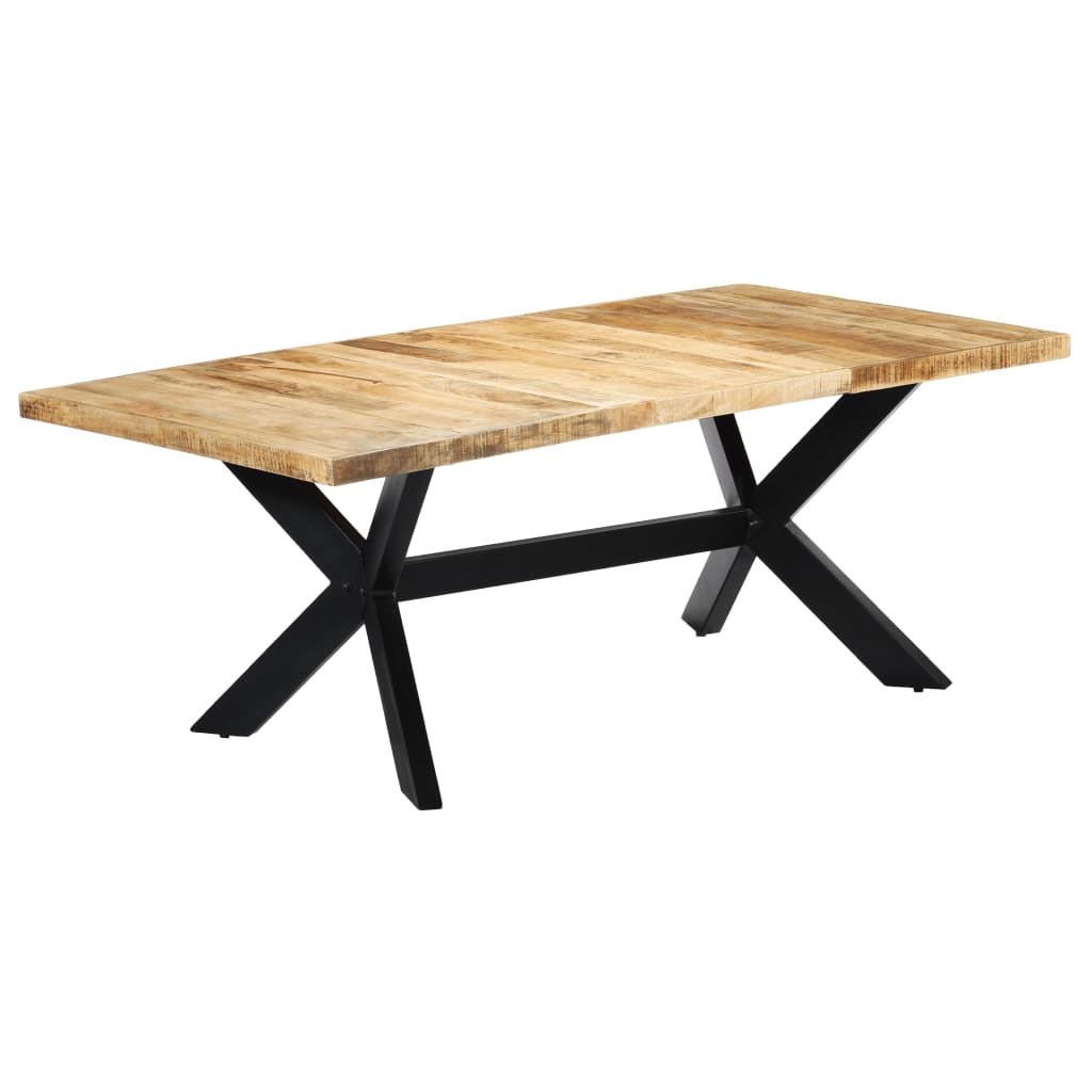 Table de salle à manger 200x100x75 cm Bois de manguier solide - XIOS