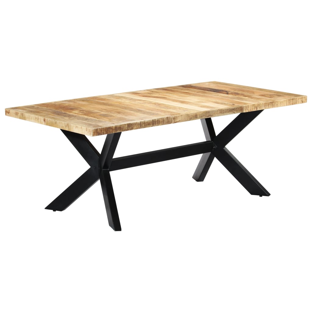 Table de salle à manger 200x100x75 cm Bois de manguier solide - XIOS