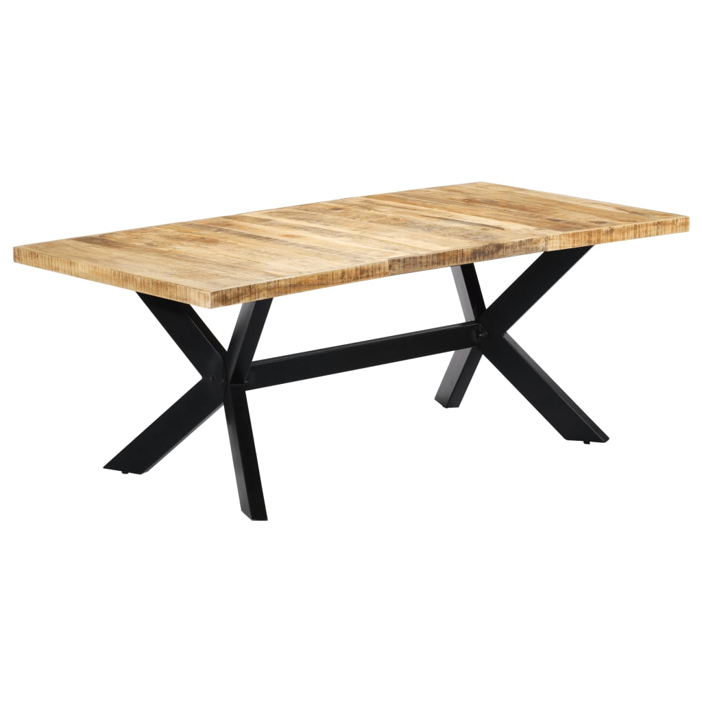 Table de salle à manger 200x100x75 cm Bois de manguier solide - XIOS