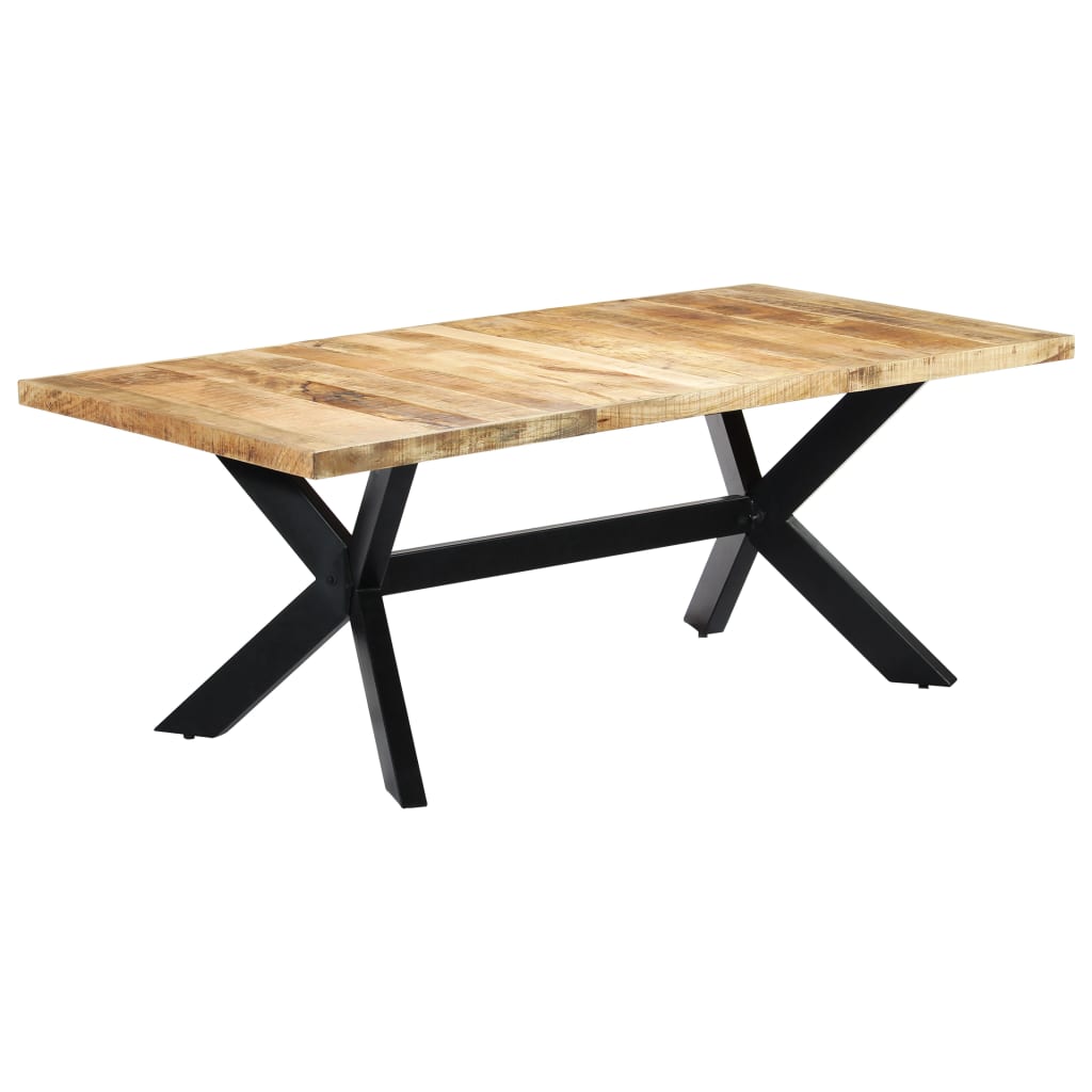 Table de salle à manger 200x100x75 cm Bois de manguier solide - XIOS