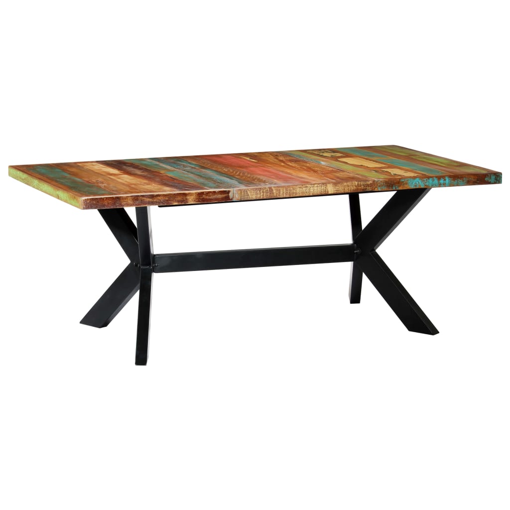 Table à manger 200x100x75 cm Bois de récupération solide - XIOS