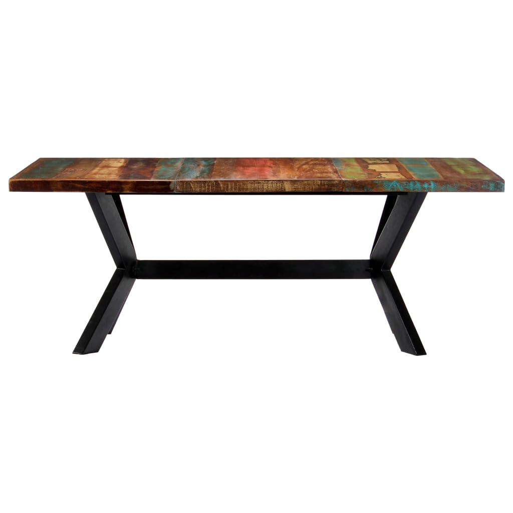 Table à manger 200x100x75 cm Bois de récupération solide - XIOS