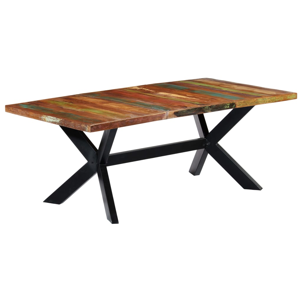 Table à manger 200x100x75 cm Bois de récupération solide - XIOS