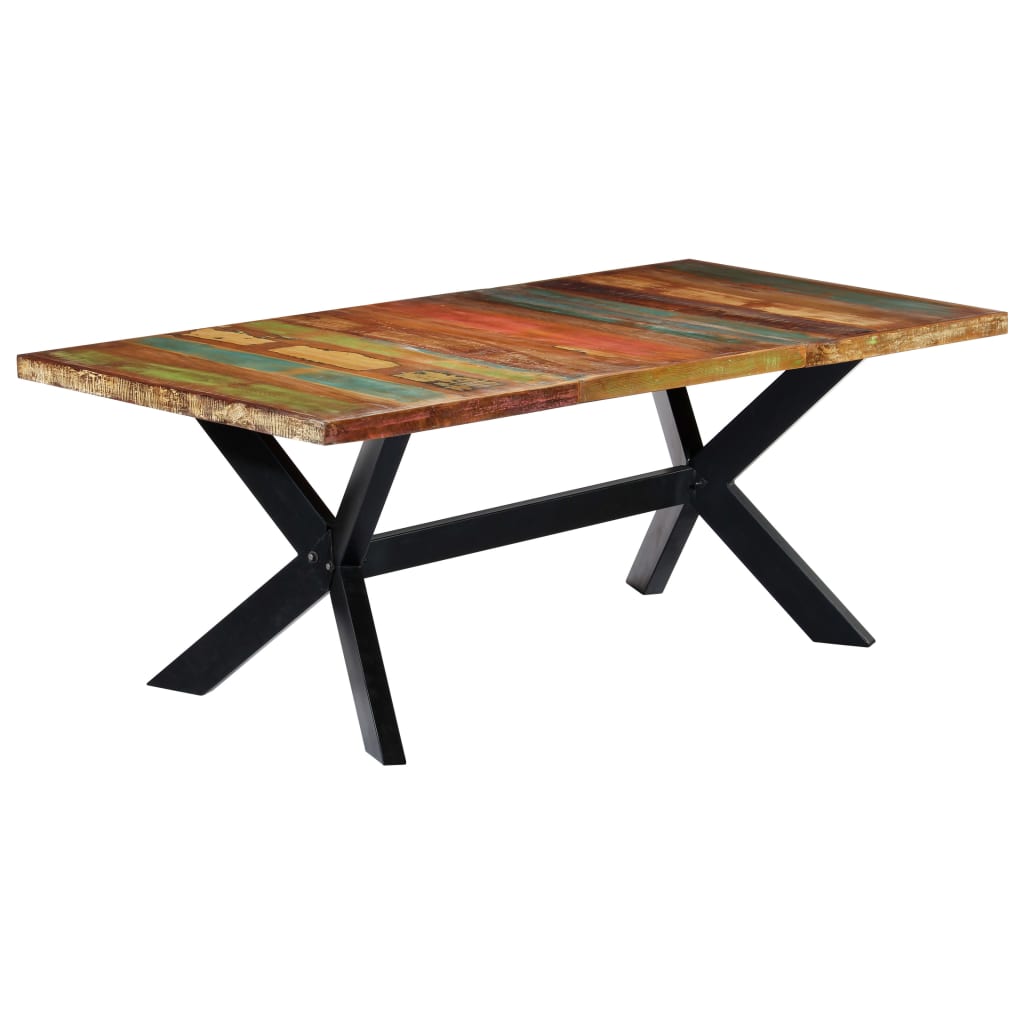 Table à manger 200x100x75 cm Bois de récupération solide - XIOS