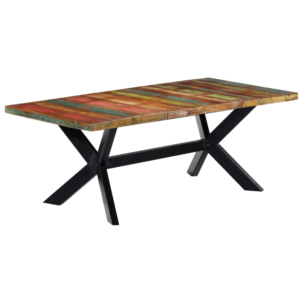 Table à manger 200x100x75 cm Bois de récupération solide - XIOS