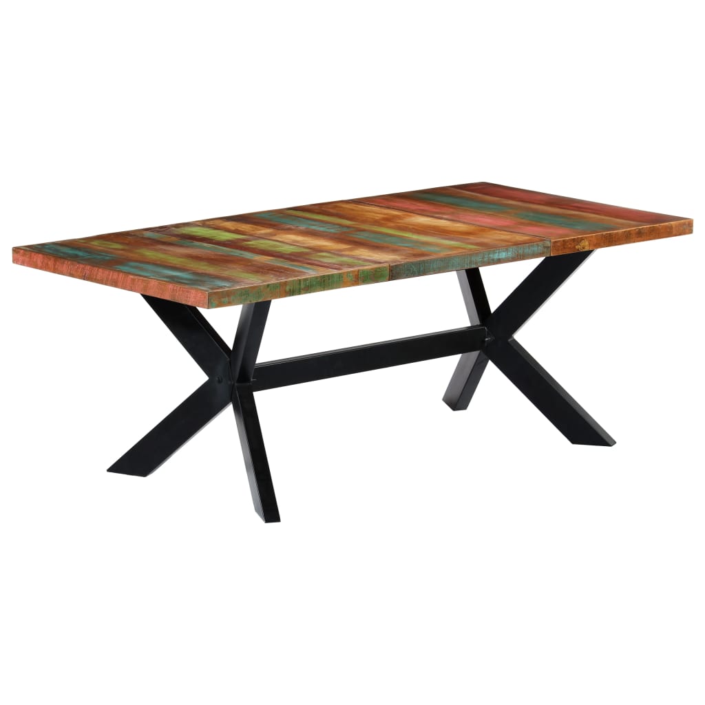Table à manger 200x100x75 cm Bois de récupération solide - XIOS