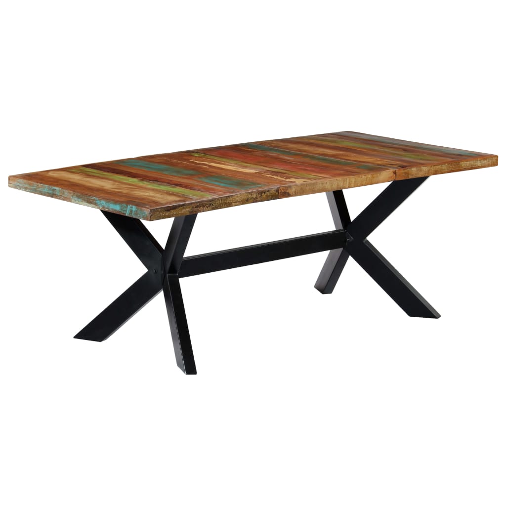 Table à manger 200x100x75 cm Bois de récupération solide - XIOS