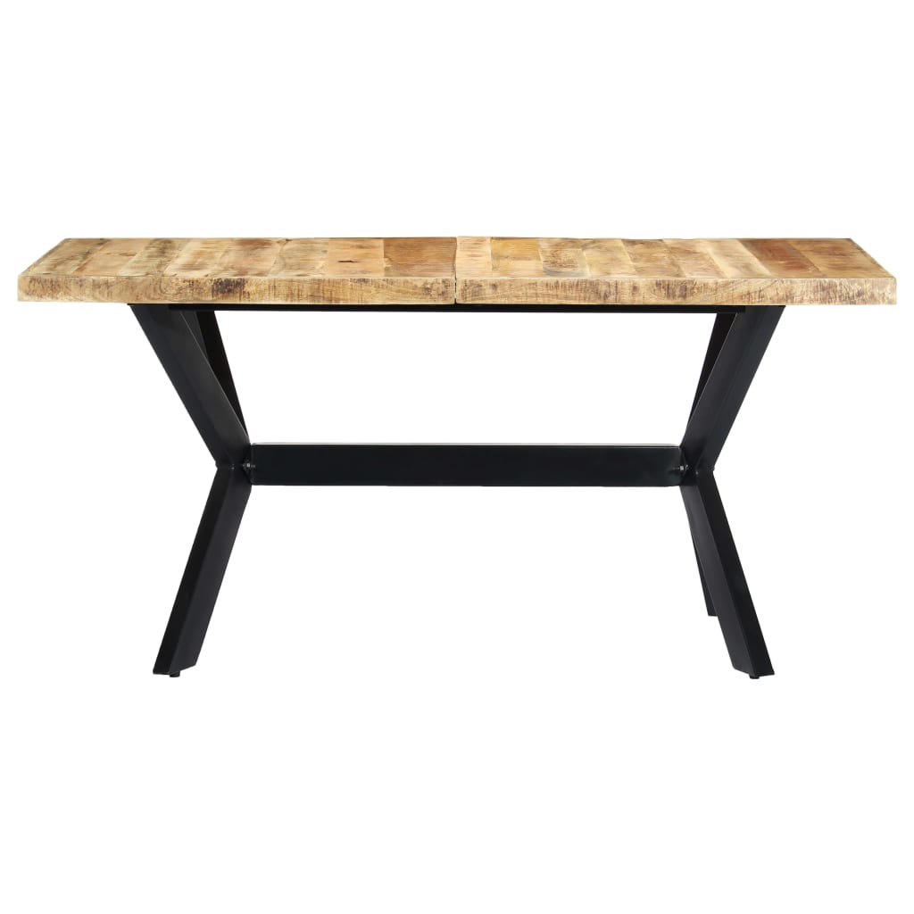 Table à manger 160x80x75 cm Bois de manguier massif brut - XIOS