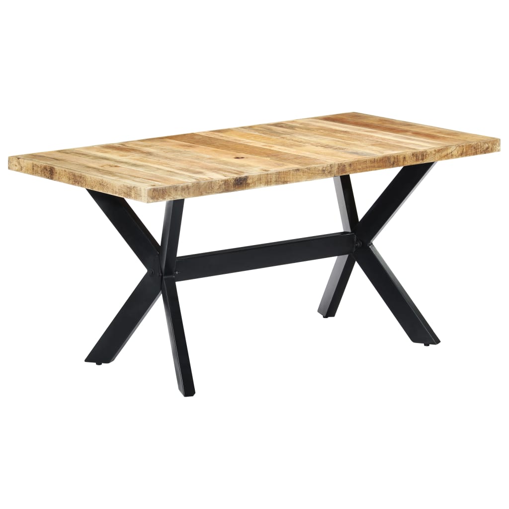 Table à manger 160x80x75 cm Bois de manguier massif brut - XIOS