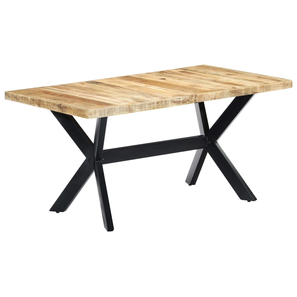 Table à manger 160x80x75 cm Bois de manguier massif brut - XIOS
