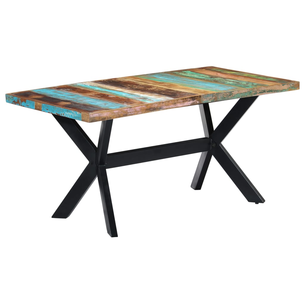 Table à manger 160x80x75 cm Bois de récupération massif - XIOS
