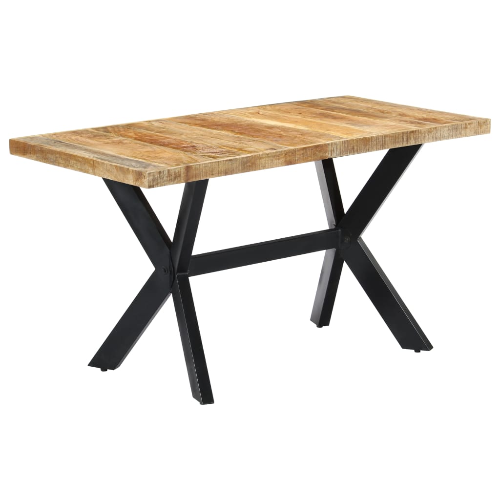 Table à manger 140x70x75 cm Bois de manguier massif brut - XIOS