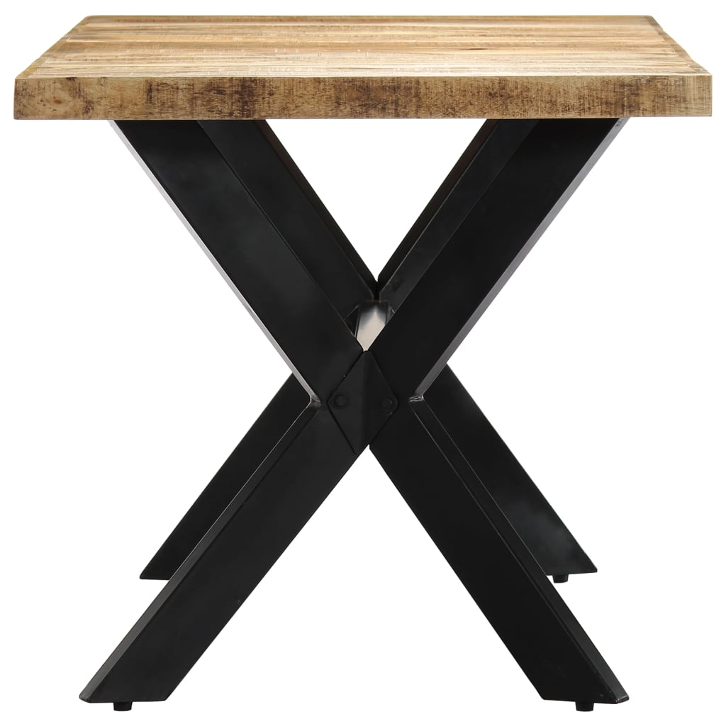 Table à manger 140x70x75 cm Bois de manguier massif brut - XIOS