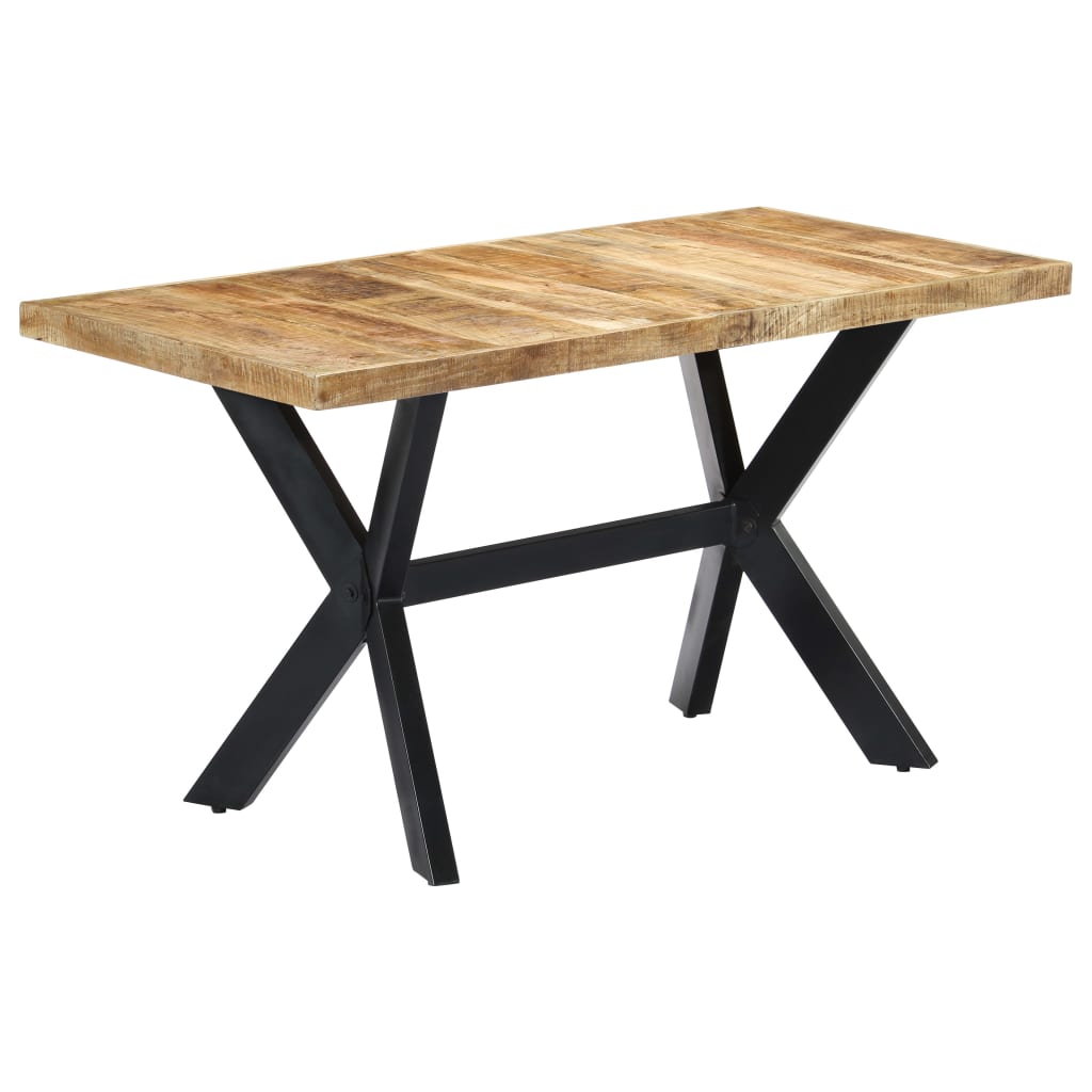 Table à manger 140x70x75 cm Bois de manguier massif brut - XIOS