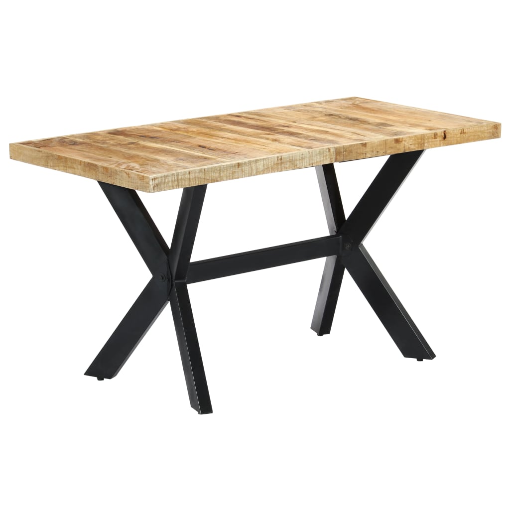 Table à manger 140x70x75 cm Bois de manguier massif brut - XIOS