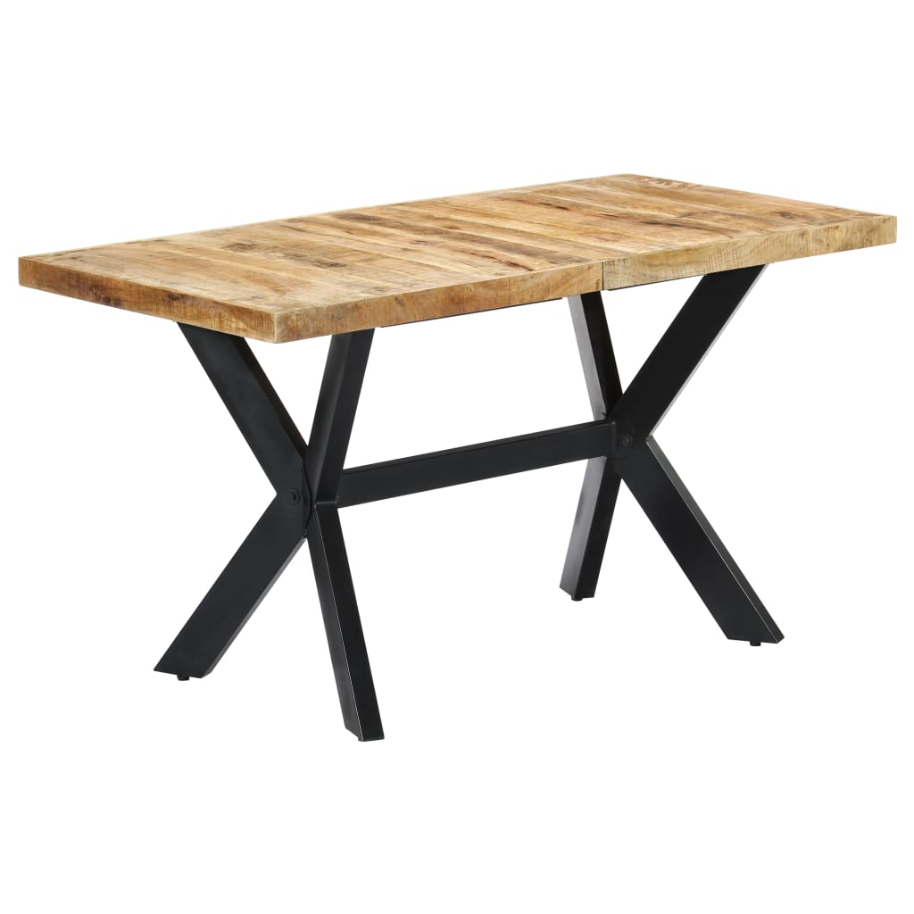 Table à manger 140x70x75 cm Bois de manguier massif brut - XIOS