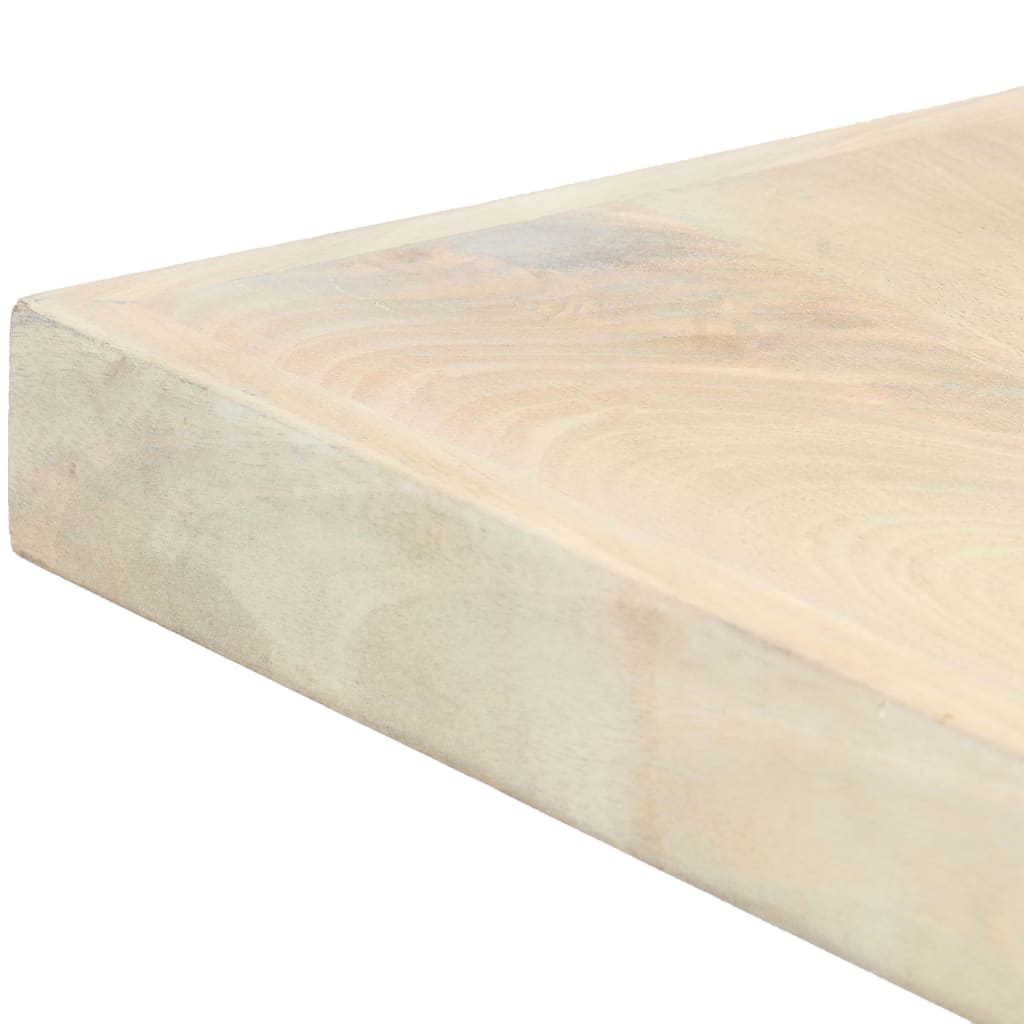 Table à dîner 140 x 70 x 75 cm Bois de manguier massif blanchi - XIOS