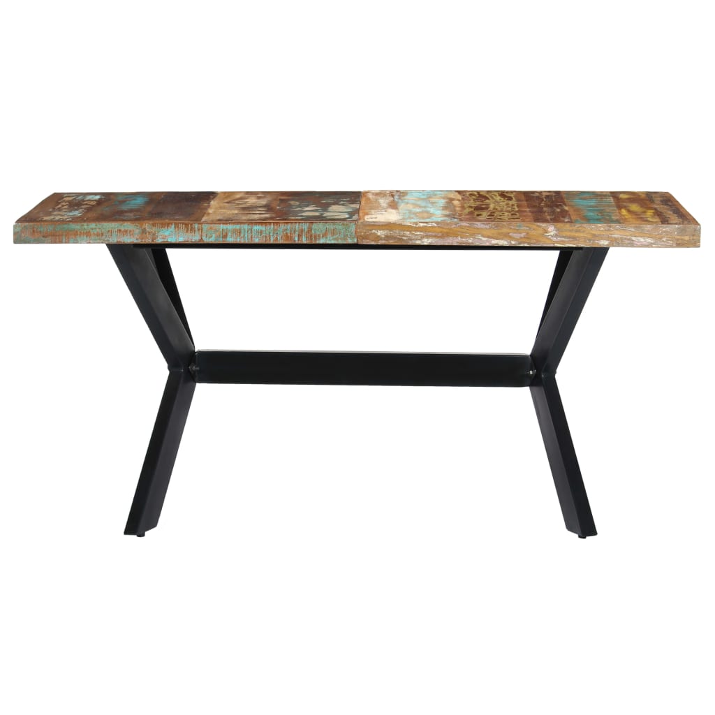 Table à manger 140x70x75 cm Bois de récupération massif - XIOS