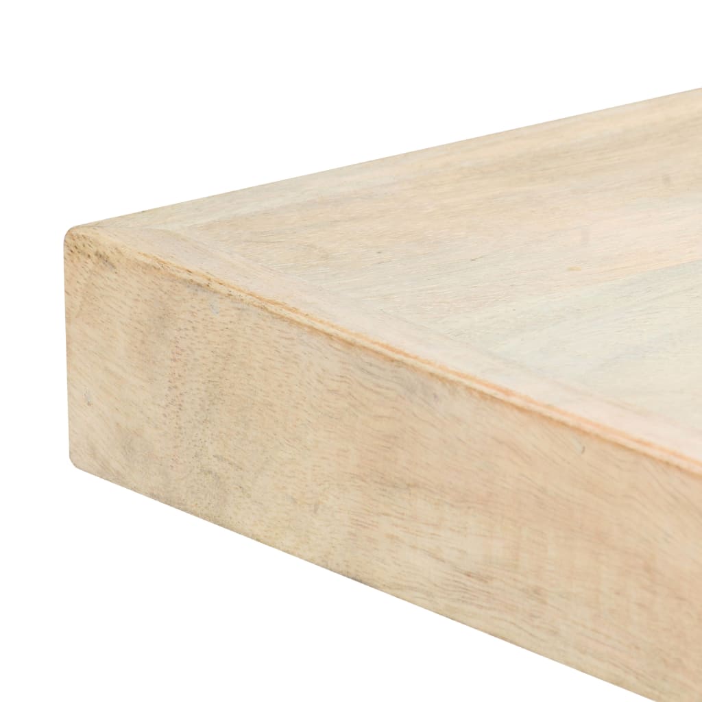 Table à dîner Blanc 120x60x75 cm Bois de manguier massif