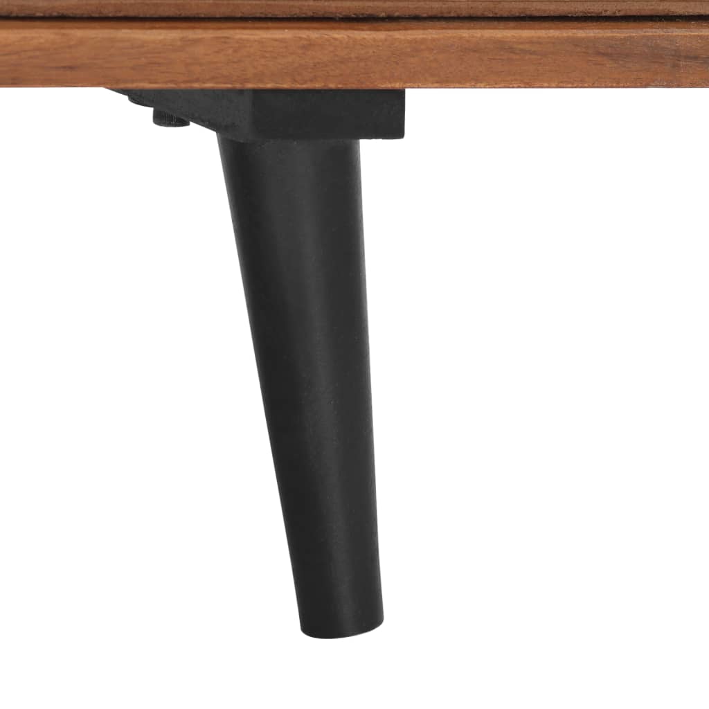 Meuble TV 140x30x40 cm Bois solide d'acacia - XIOS
