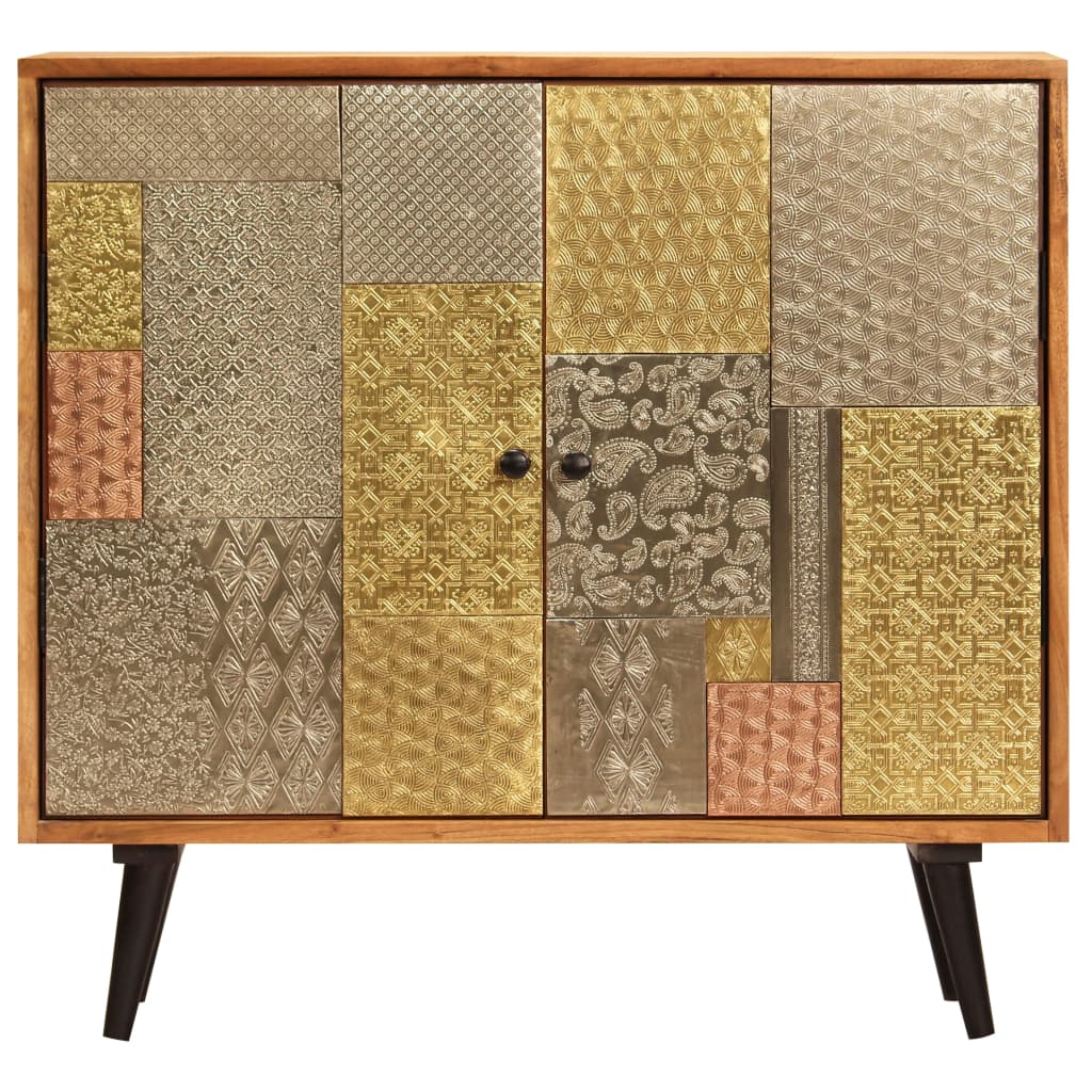 Buffet 80x30x75 cm Bois d'acacia massif - XIOS