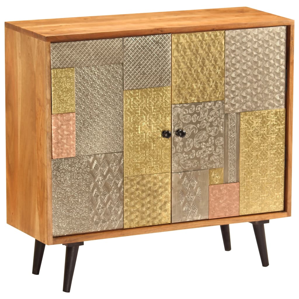 Buffet 80x30x75 cm Bois d'acacia massif - XIOS