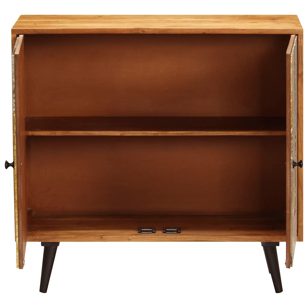 Buffet 80x30x75 cm Bois d'acacia massif - XIOS