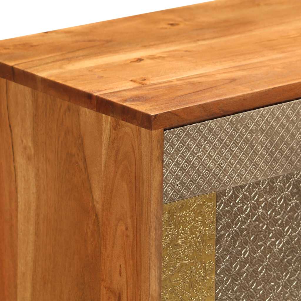 Buffet 80x30x75 cm Bois d'acacia massif - XIOS